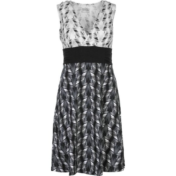 Patagonia Black & White ‘Margot’ Sleeveless Jersey Knit Fit &  Flare Dress S - Picture 16 of 16